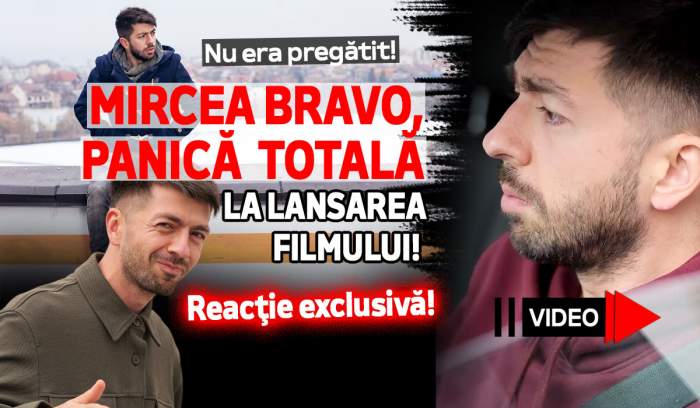 Nu era pregătit! Mircea Bravo, panică totală la lansarea filmului! Reacție exclusivă!