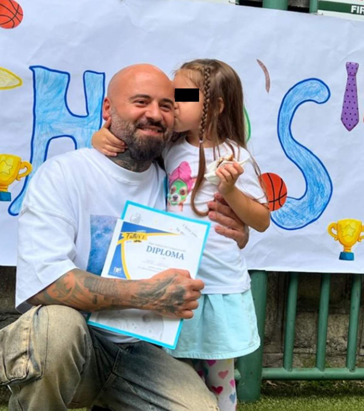 Matteo impreuna cu fiica sa