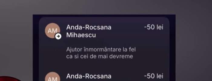 plata efectuată de Mara Bănică