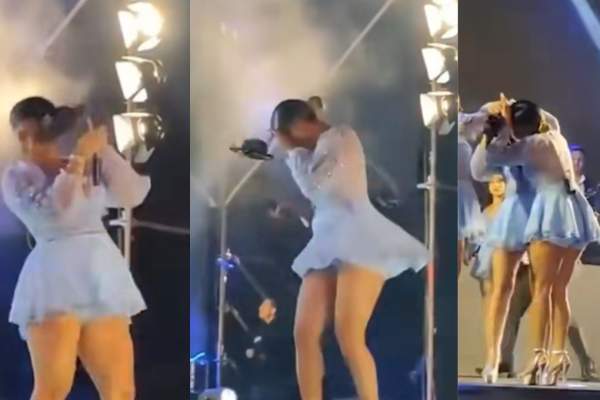 Moment șocant la un concert! O drona a lovit cântăreața de pe scenă. Ce a pățit artista | VIDEO