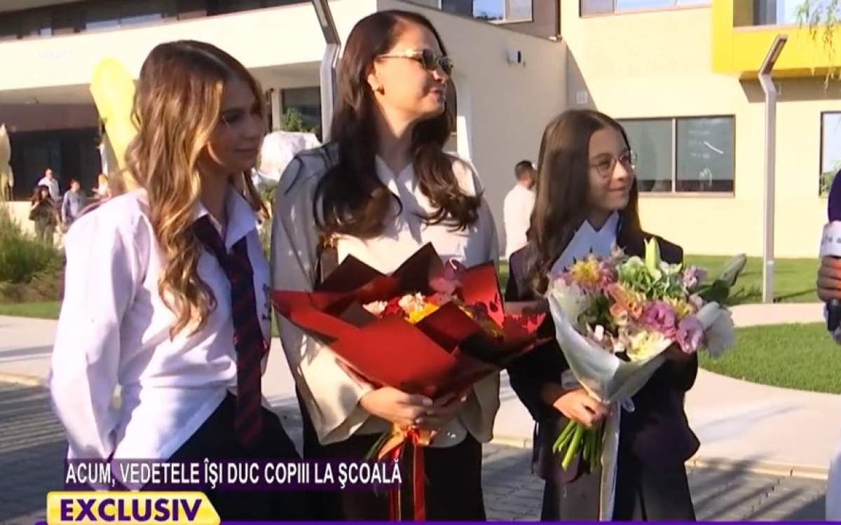 Anca Serea și fetițele sale