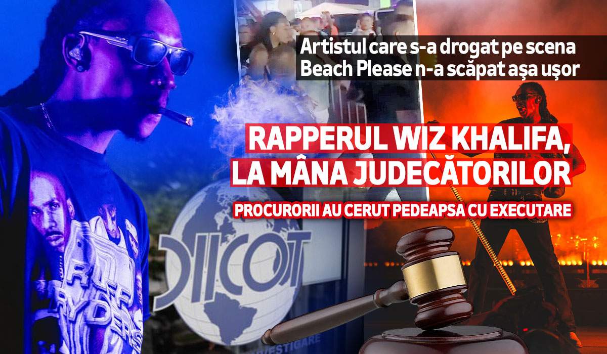 Artistul care s-a drogat pe scena „Beach, Please!” n-a scăpat așa ușor | Rapperul Wiz Khalifa, la mâna judecătorilor | Procurorii au cerut pedeapsă cu executare