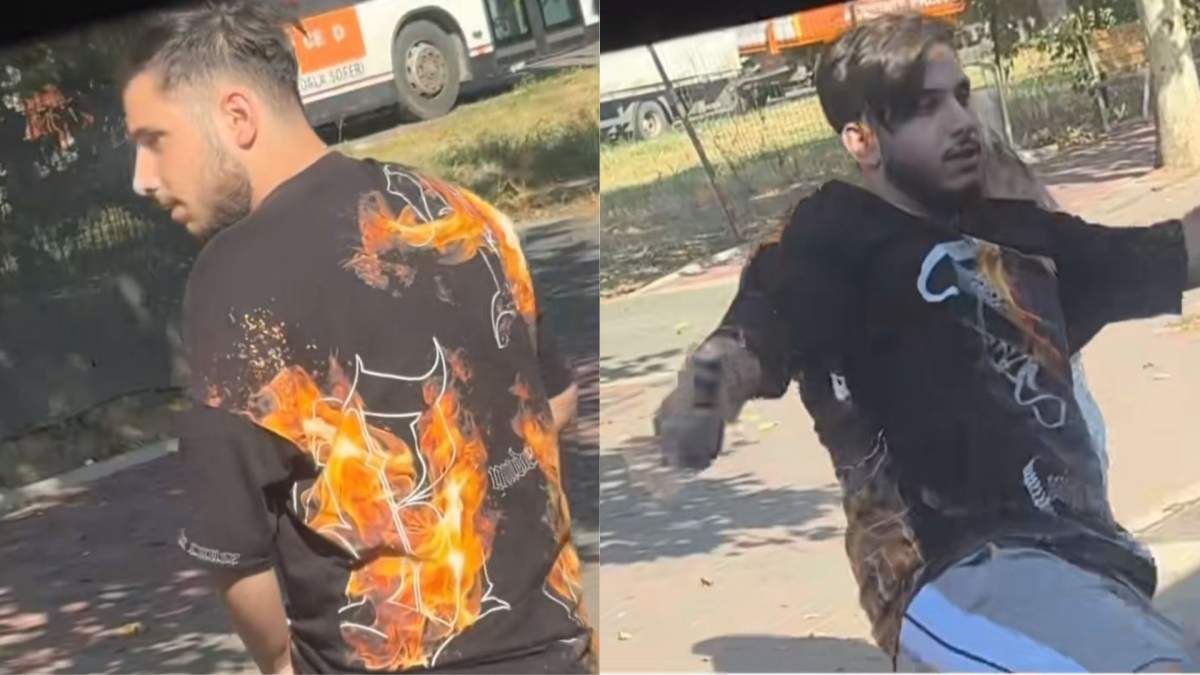 Reacția aprinsă a unui bărbat după ce ar fi fost atins de o femeie într-un mijloc de transport în comun. Ce a făcut tânărul | VIDEO