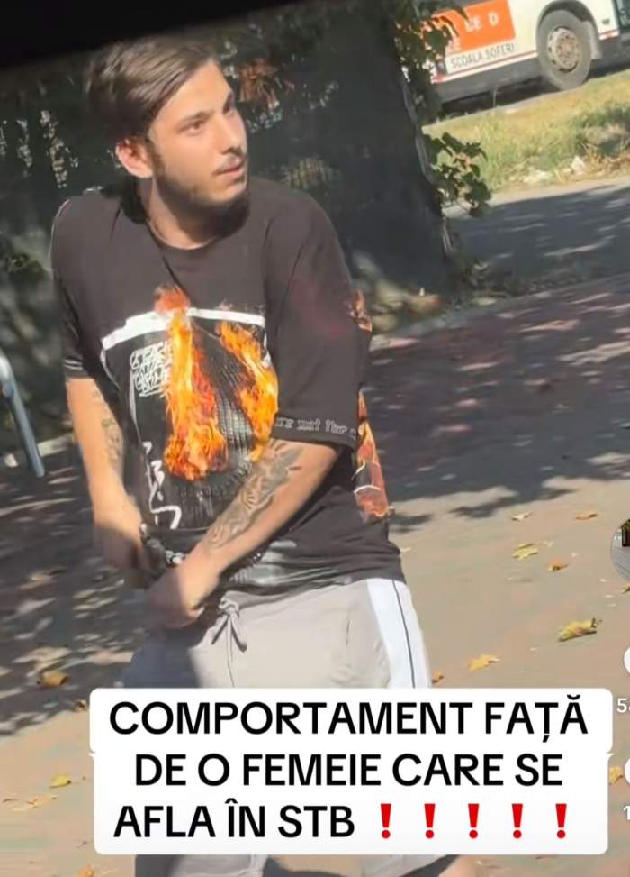 Reacția aprinsă a unui bărbat după ce ar fi fost atins de o femeie într-un mijloc de transport în comun. Ce a făcut tânărul | VIDEO