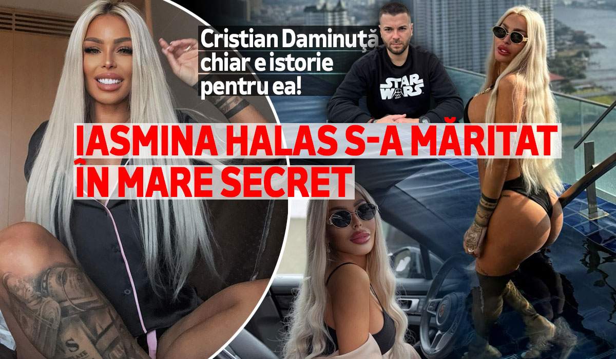 Cristian Daminuţă chiar e istorie pentru ea! Iasmina Halas s-a măritat în mare secret