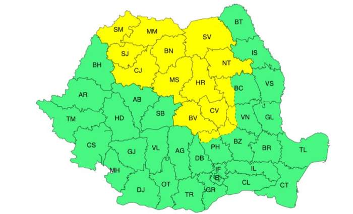Vremea se schimbă radical în aproape jumătate de țară. Furtuni violente lovesc România | HARTA