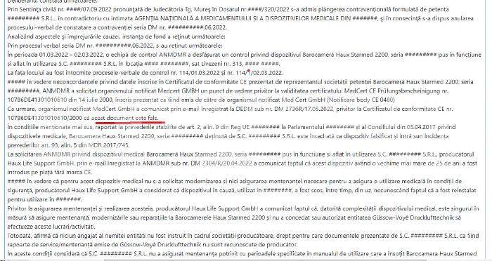 Cazul „Petrică Mîțu Stoian” se repetă la o clinică din Mureş | Tratamente ilegale. Documente exclusive