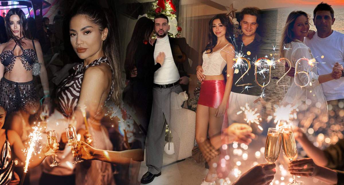 Unde au petrecut vedetele Revelionul! De la plaje exotice, la petreceri ravisante și chiar în propria sufragerie