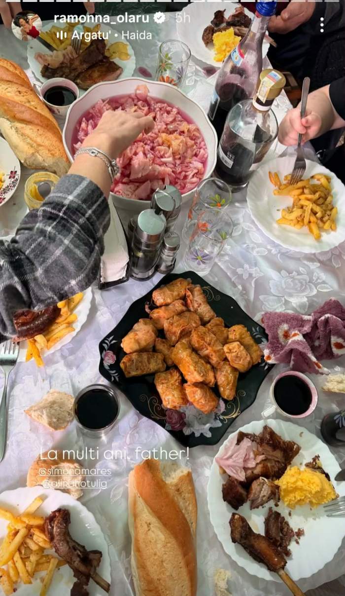 masa din familia Ramonei Olaru