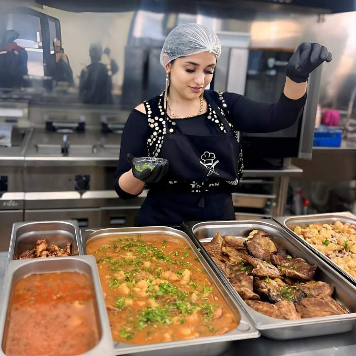 Melek, în bucătărie