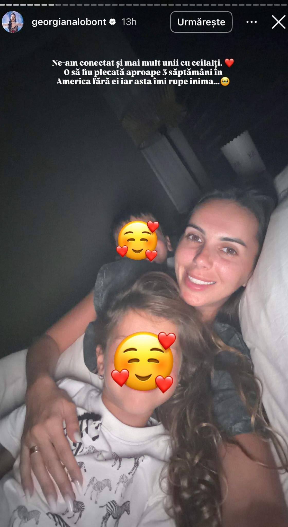 Georgiana Lobonț și copiii ei