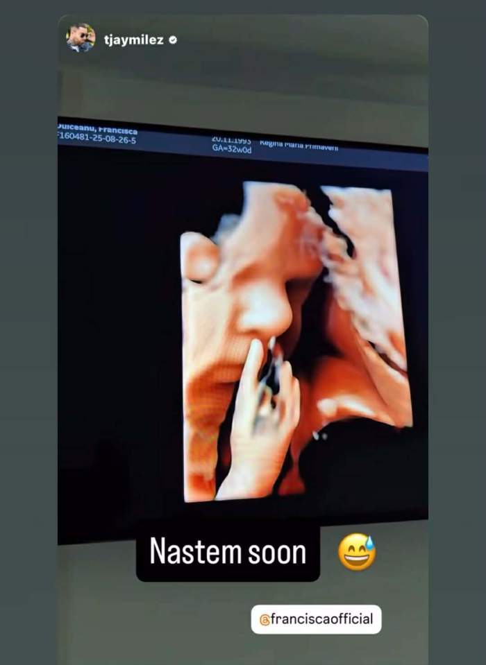 bebelușul Franciscăi și a lui TJ Miles