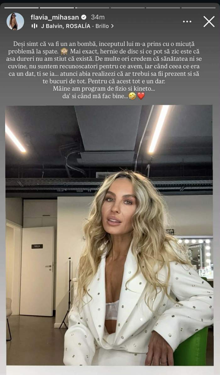Ce probleme de sănătate are Flavia Mihășan: "Așa dureri nu am știut că există" Ce a pățit asistenta de la Neatza