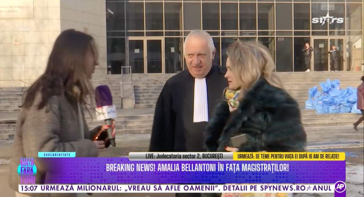 Amalia Bellantoni a ieșit de la proces