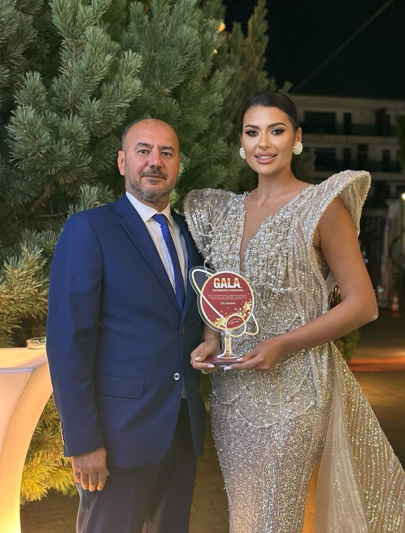 Liliana Apostol impreuna cu soțul ei.