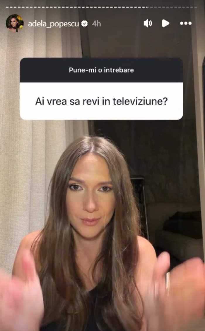 Adela Popescu revine în televiziune! Ce a declarat soția lui Radu Vâlcan