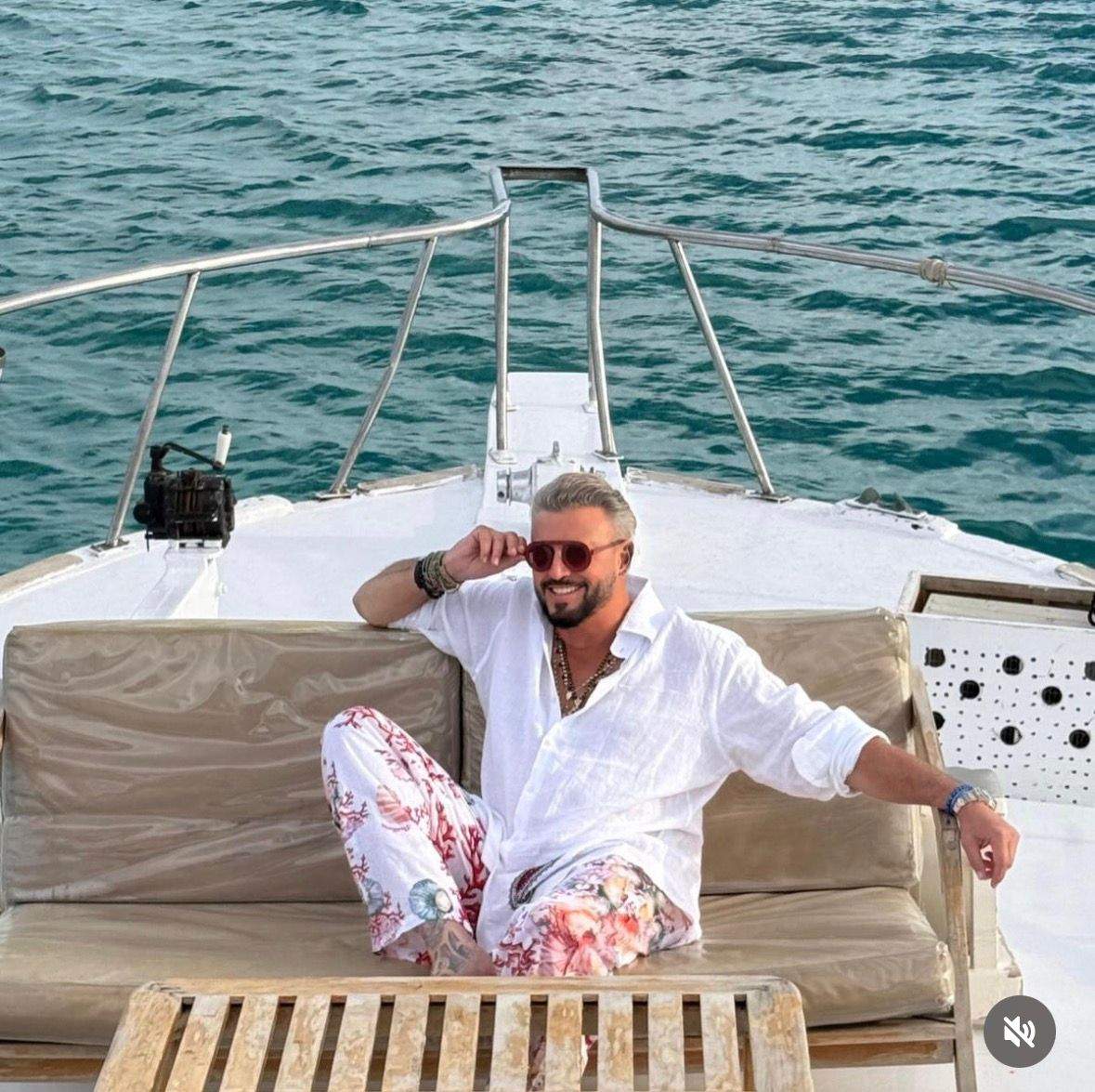 Catalin Botezatu pe barca