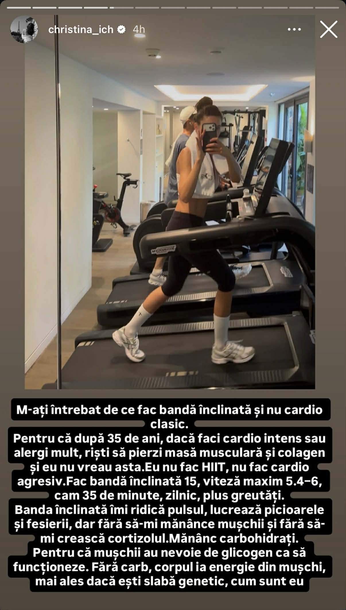 Câte kilograme și ce înălțime are Cristina Ich! Ce face influencerița de arată atât de bine