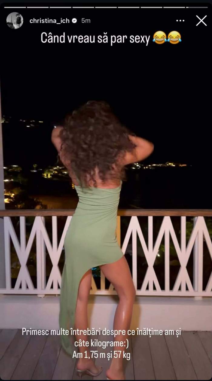 Câte kilograme și ce înălțime are Cristina Ich! Ce face influencerița de arată atât de bine