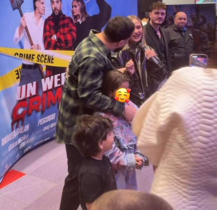 Tzancă Uraganu, alături de copiii lui, iar Lambada îl filmează