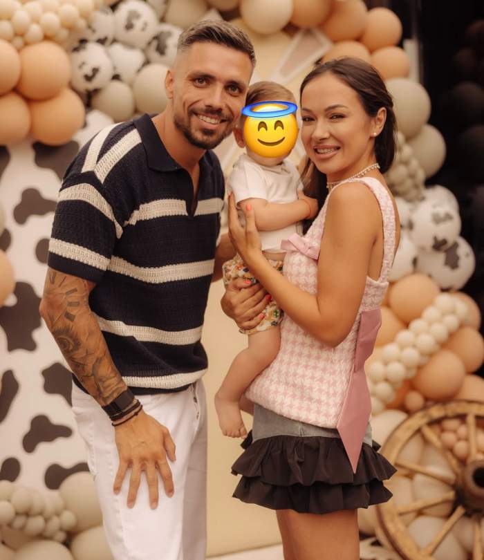 Vlăduța Lupău, alături de soț si fiul lor cel mic