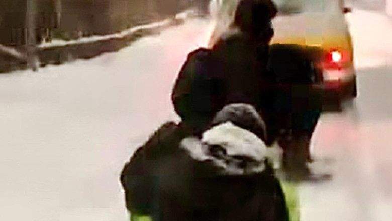 Tânărul care a murit, pe sanie