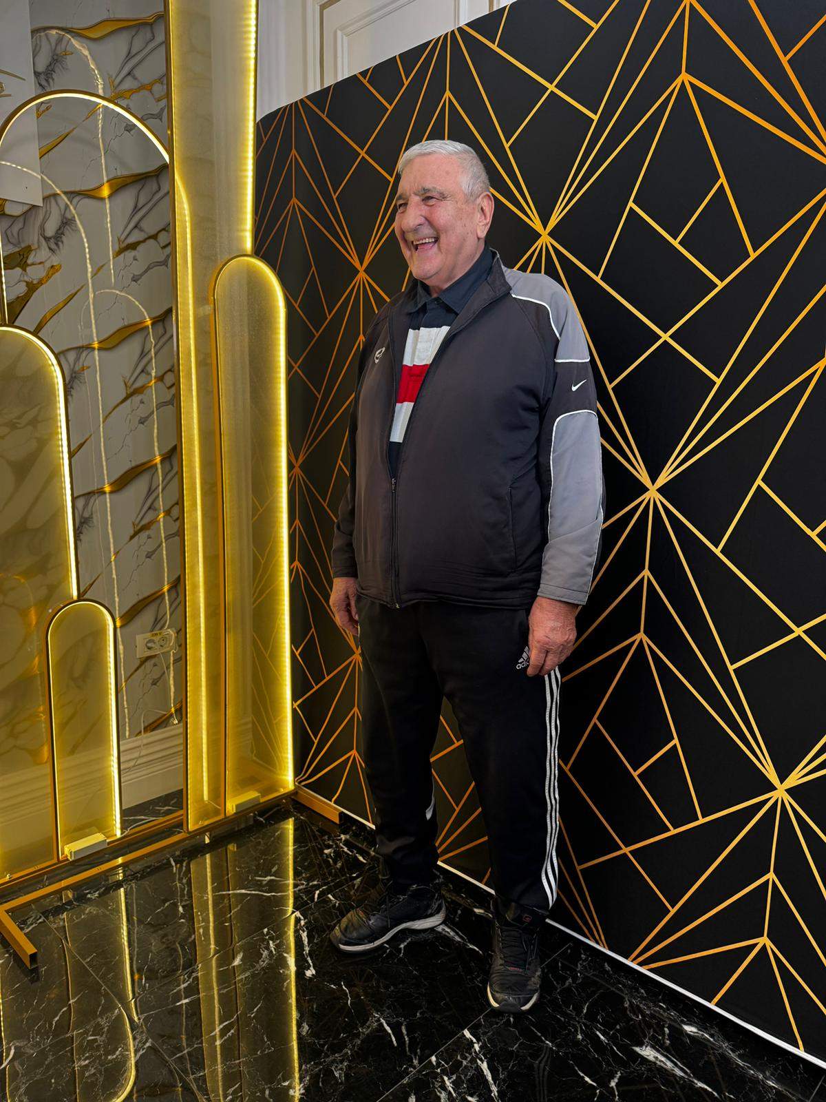 Rică Răducanu, în trening