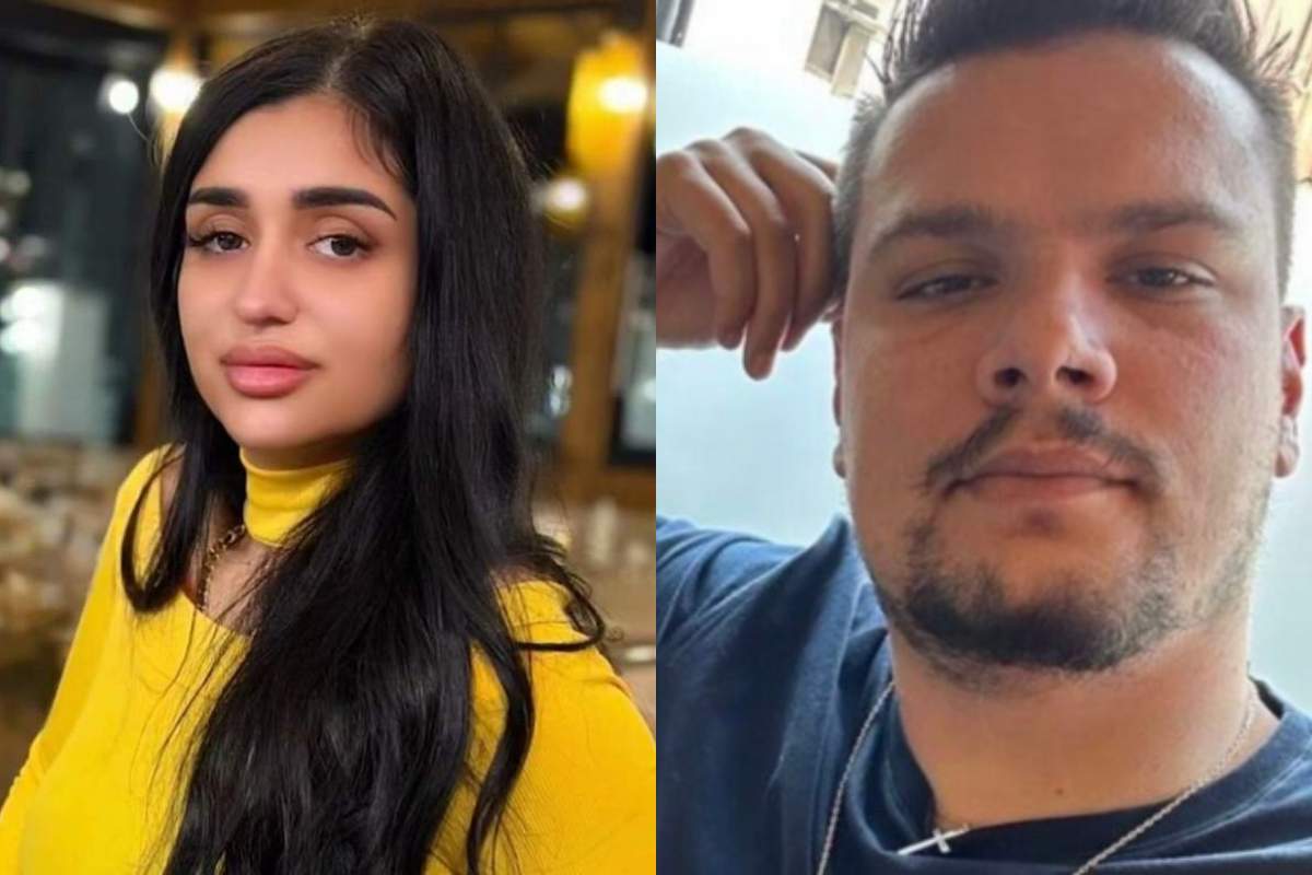 colaj din doua poze cu melek si mario iorgulescu