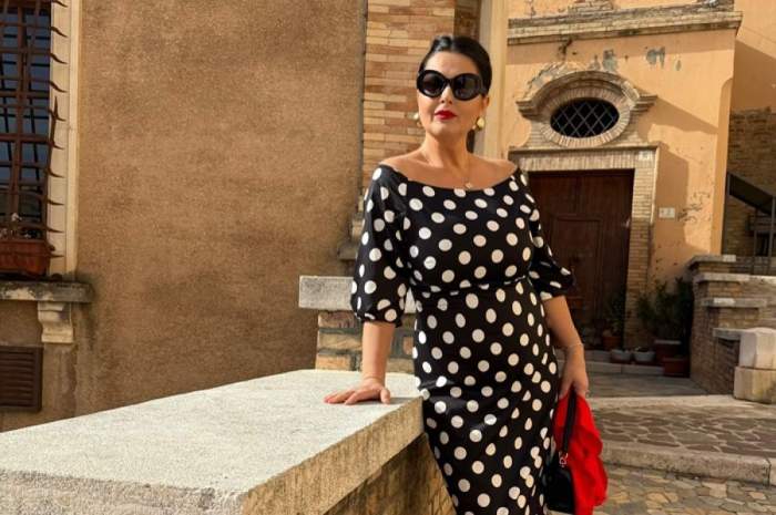 Gabriela Cristea, în rochie