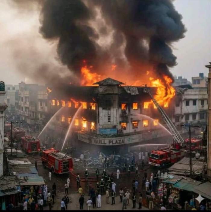 incendiu în Pakistan