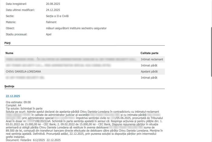 Captura cu decizia judecătorilor