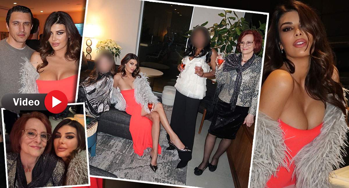 Angela Martini și Dragoș Săvulescu au petrecut Revelionul împreună cu mama milionarului! Fosta Miss, mai apropiată ca oricând de mama soacră | VIDEO