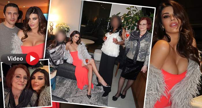 Angela Martini și Dragoș Săvulescu au petrecut Revelionul împreună cu mama milionarului! Fosta Miss, mai apropiată ca oricând de mama soacră | VIDEO