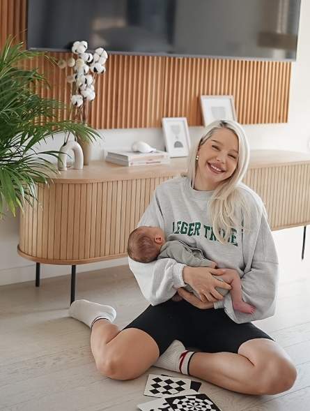 carmen grebenisan si kadri, bebelusul ei