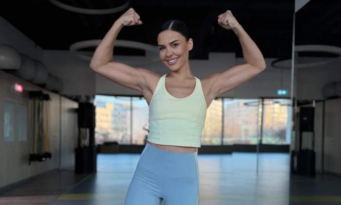 Andreea Popescu și-a etalat mușchii