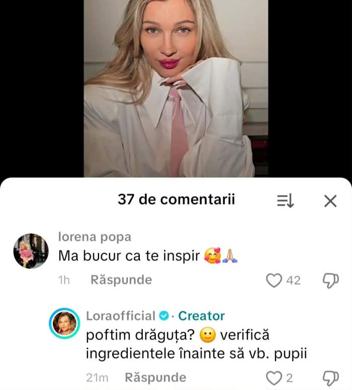 mesajele dintre Lora și Lorena