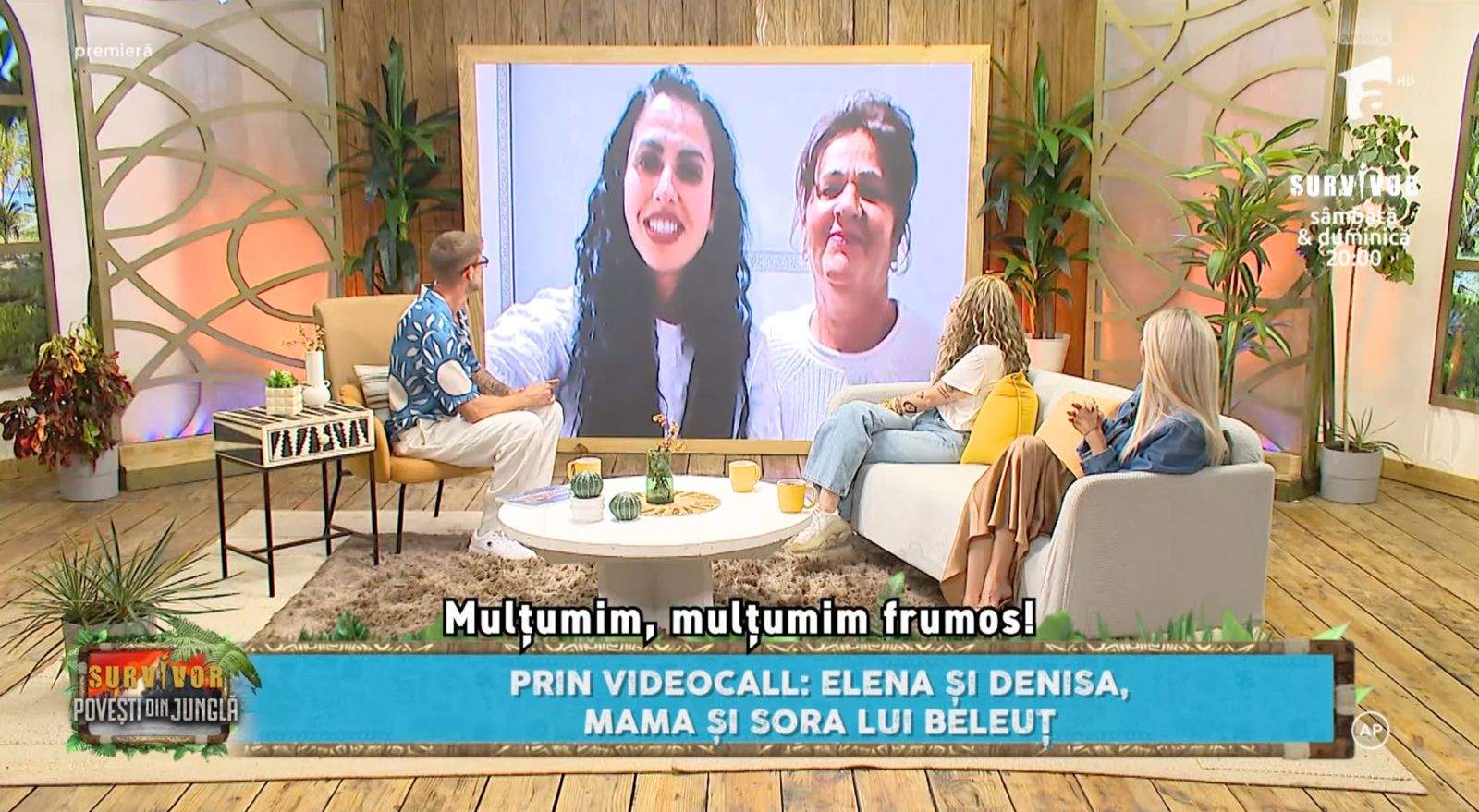 Mama și sora lui Andrei Beleuț, la Survivor - Povești din junglă