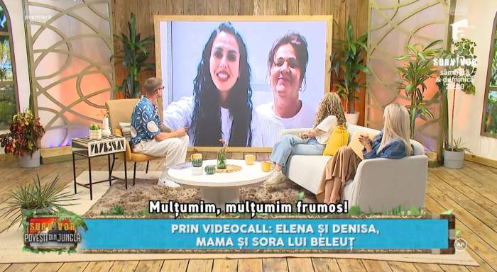 Mama și sora lui Andrei Beleuț, la Survivor - Povești din junglă