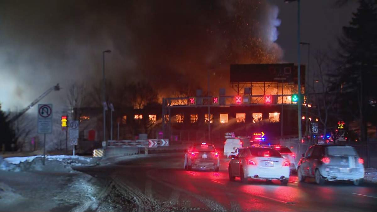 incendiu în Montreal