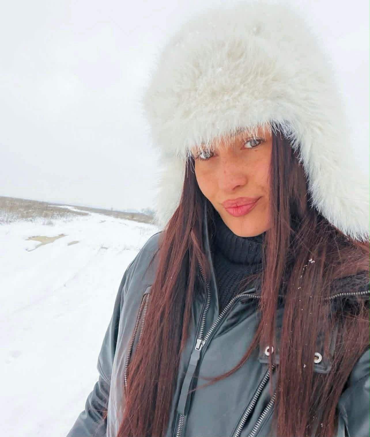 Alina Eremia, la zăpadă