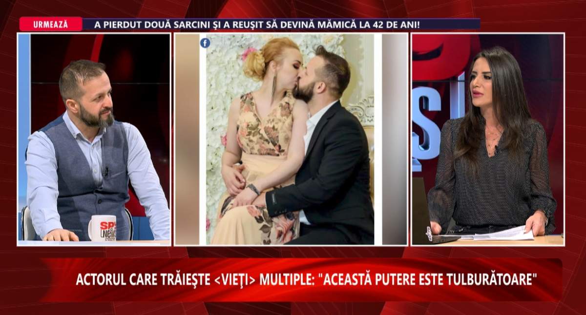 Povestea actorului care trăieşte „vieţi” multiple, duminică, la „Spynews TV”