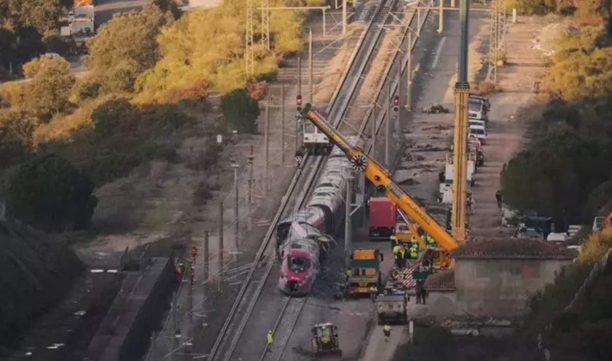 Imagini de la locul accidentului