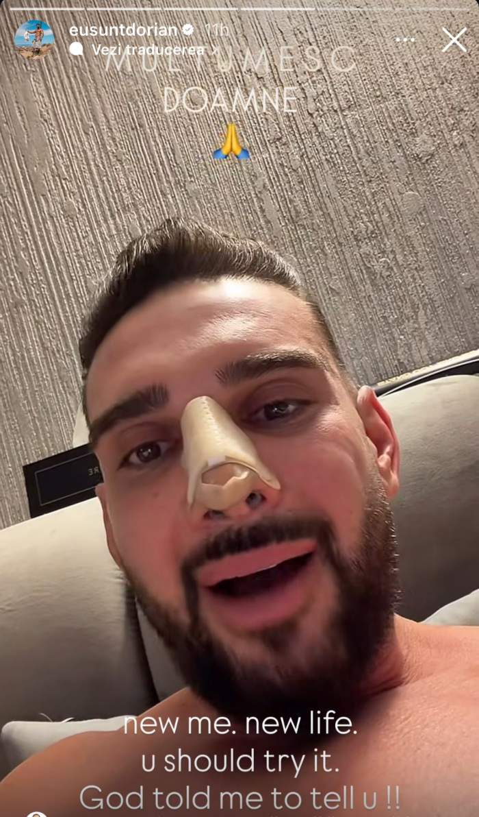 Dorian Popa, pe Instagram