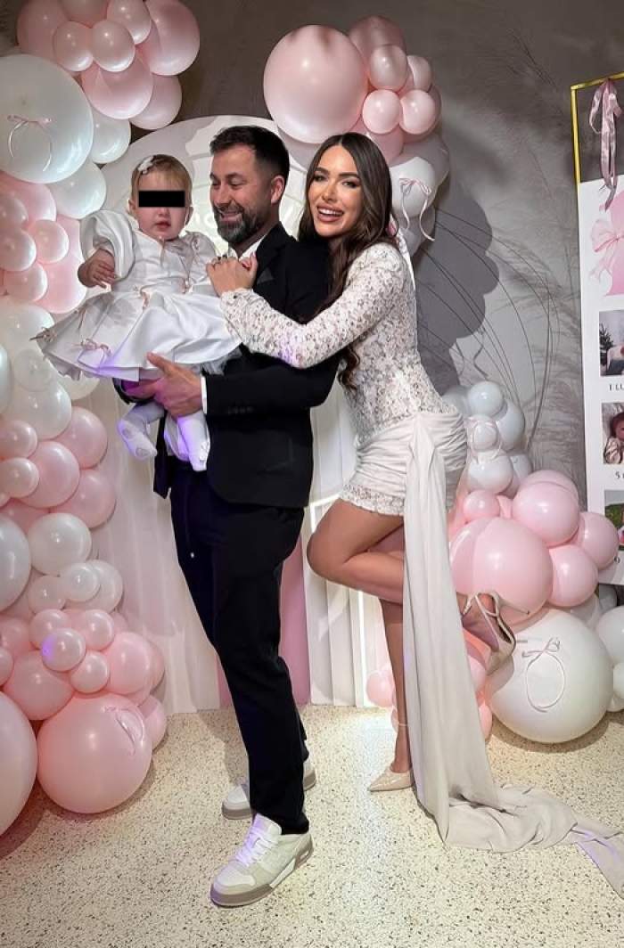 iustina si cornel impreuna cu fiica lor, ivana