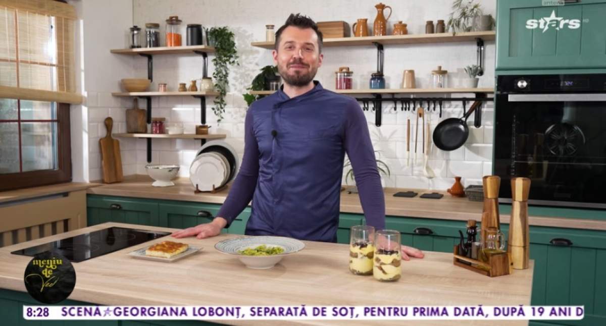 Paste cu sos pesto după rețeta lui Chef Horia Manea, de la Meniu de vedetă! Secretele pentru un preparat delicios