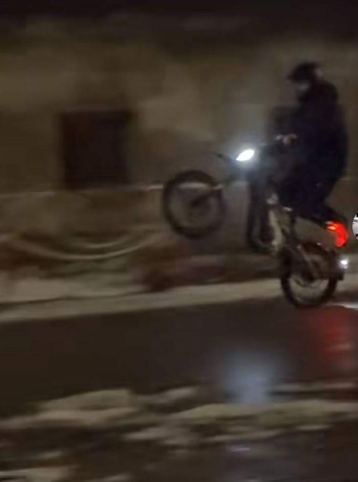 Mario Berinde, pe scuterul său