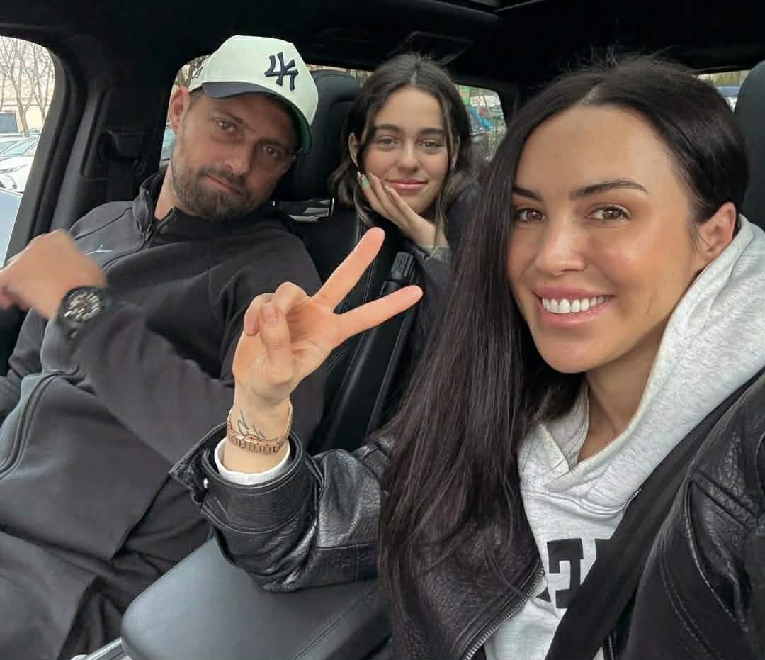 Gabi Tamaș, soția și fiica lui