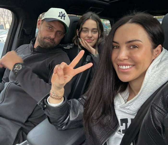 Gabi Tamaș, soția și fiica lui