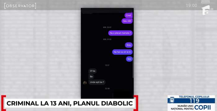 schimb de mesaje între Mario Berinde și ucigaș