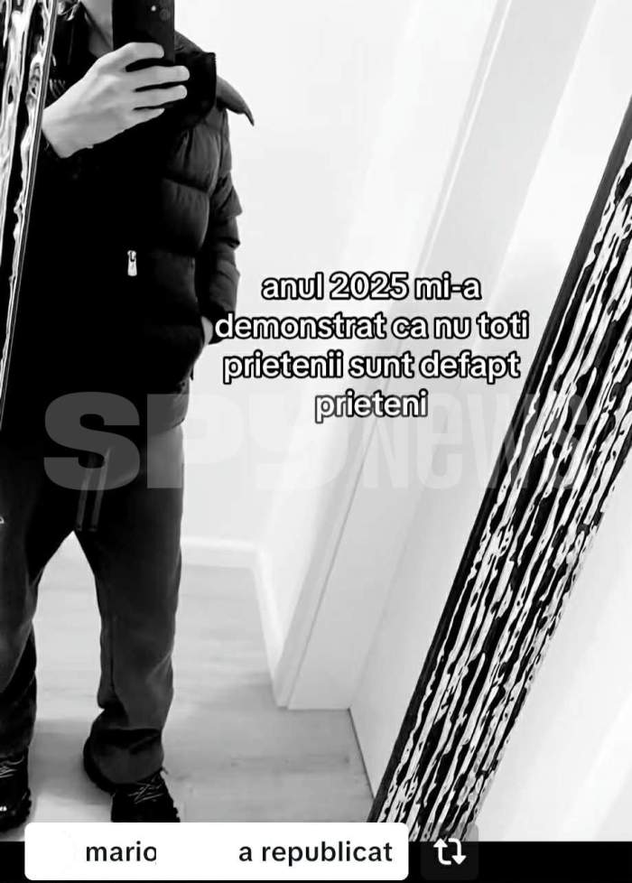 Mario ar fi încercat să trimită un mesaj prin postările sale! Trecea printr-o mare dezamăgire: ”Nimic nu rămâne neplătit”